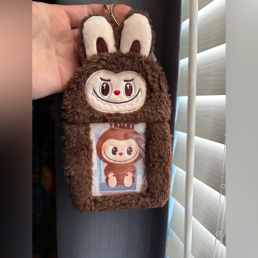 Labubu card/ID holder Keychain